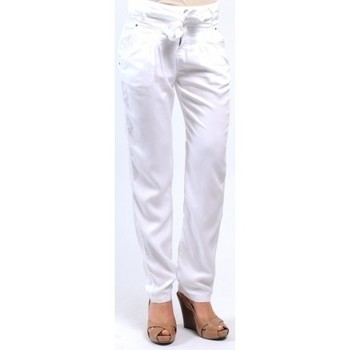 Abbigliamento Donna Pantaloni morbidi / Pantaloni alla zuava Sud Express PANTALON PIROIR BLANC Bianco