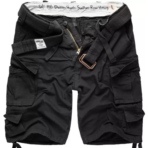 Abbigliamento Uomo Shorts / Bermuda Surplus Pantaloni militari corti Division Nero