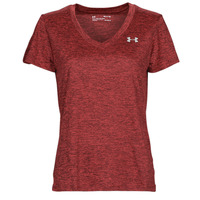 Abbigliamento Donna T-shirt maniche corte Under Armour Tech SSV - Twist Chestnut / Red / Red / Metallic / Silver