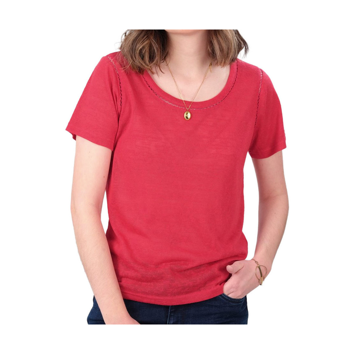 Abbigliamento Donna T-shirt & Polo Deeluxe 02T101W Rosso