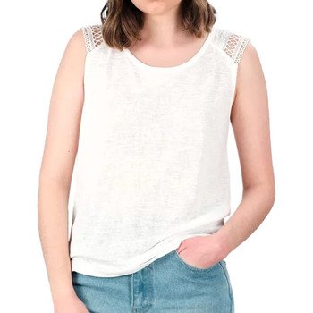 Abbigliamento Donna Top / T-shirt senza maniche Deeluxe 02T162W Bianco