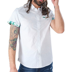 Abbigliamento Uomo Camicie maniche corte Deeluxe 02T414M Bianco