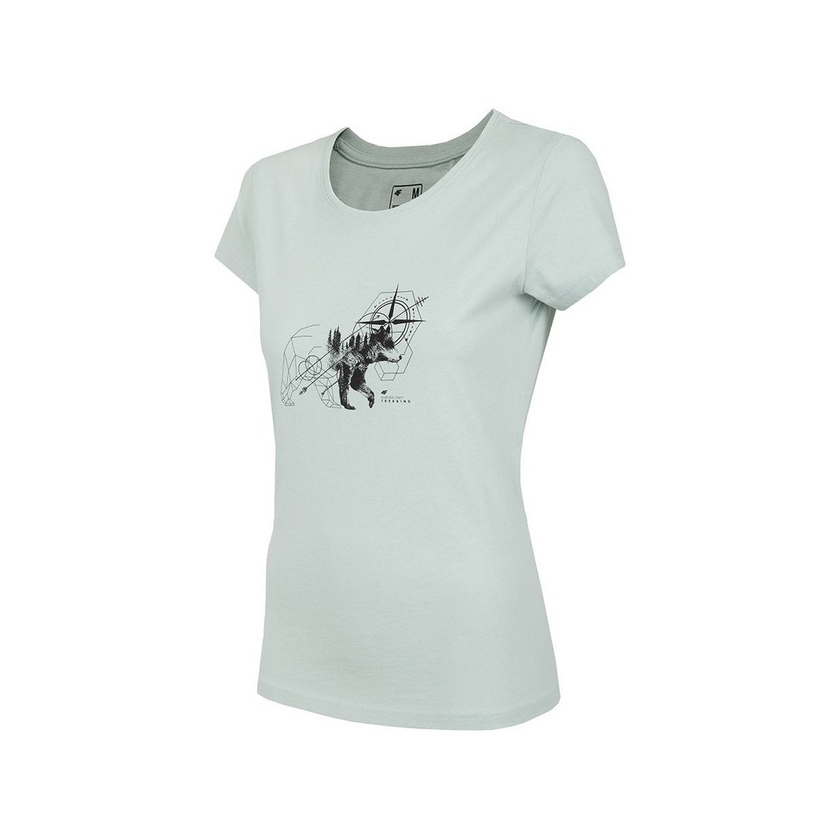 Abbigliamento Donna T-shirt maniche corte 4F TSD067 Grigio
