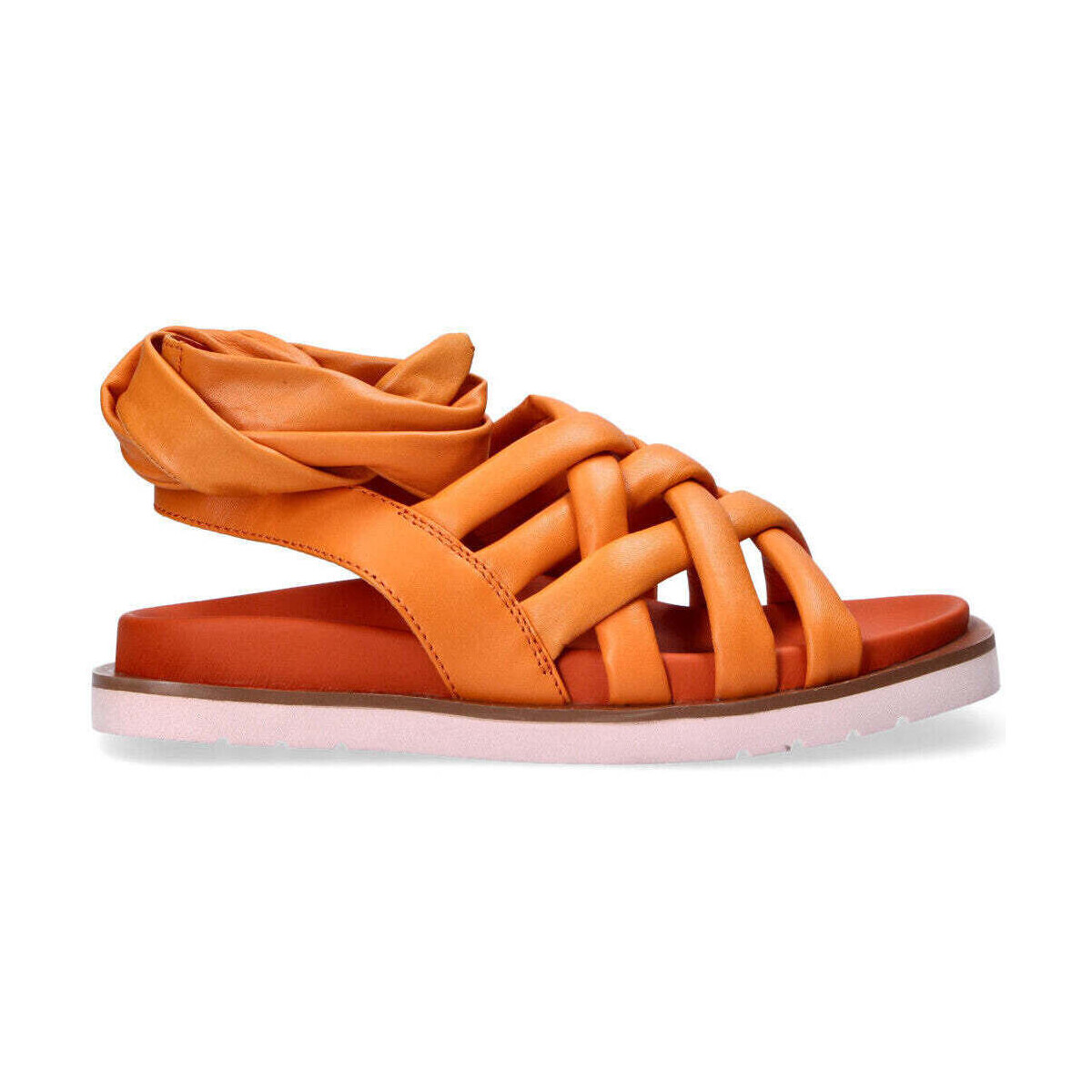 Scarpe Donna Sandali Elvio Zanon sandali in pelle arancione Arancio