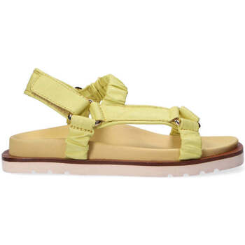 Scarpe Donna Sneakers basse Elvio Zanon sandalo in pelle giallo lime GIALLO