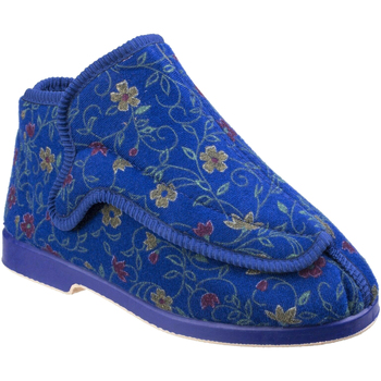 Scarpe Donna Pantofole Gbs Extra Wide Blu
