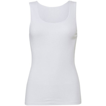 Abbigliamento Donna Top / T-shirt senza maniche Bella + Canvas Rib Bianco