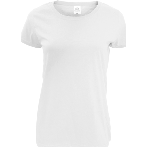 Abbigliamento Donna T-shirt maniche corte Fruit Of The Loom 61420 Bianco