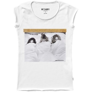 Abbigliamento Donna T-shirt & Polo Ko Samui Tailors Bed Shine T-Shirt Bianco  KSUTA 819 BEDWHT Bianco