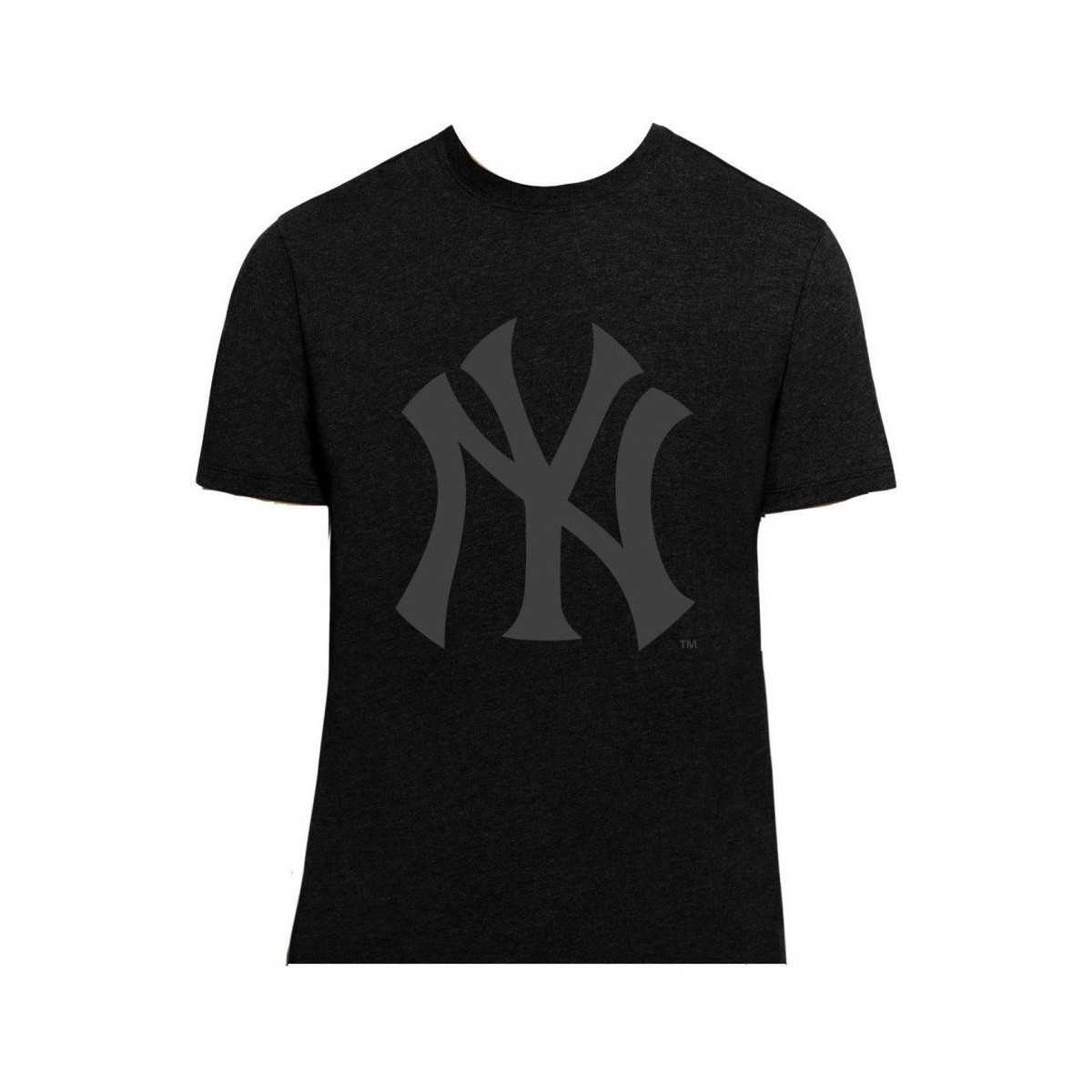 Abbigliamento T-shirt maniche corte '47 Brand T-Shirt M.C. Club Black On Black NY Yankees Nero