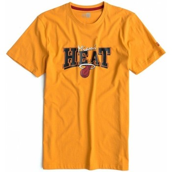 Abbigliamento Uomo T-shirt maniche corte New-Era T-shirt Uomo Heat NBA Team Arancio
