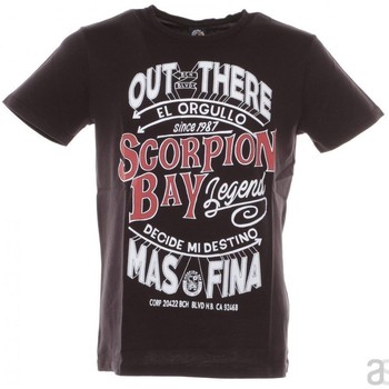 Abbigliamento Uomo T-shirt maniche corte Scorpion Bay T-Shirt Uomo Fuego Nero