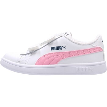Scarpe Bambino Sneakers basse Puma - Smash v2 l bco/rosa 365173-35 Bianco