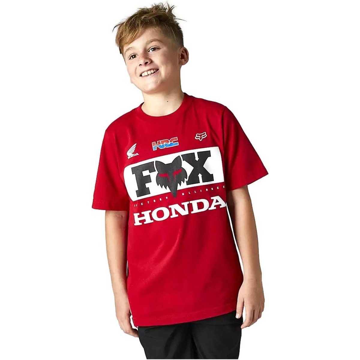 Abbigliamento Unisex bambino T-shirt maniche corte Fox CAMISETA ROJA NIO   29175 Rosso