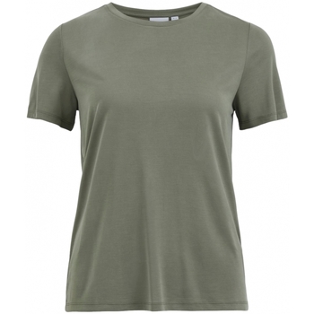 Abbigliamento Donna Felpe Vila Modala O Neck T-Shirt - Four Leaf Clover Verde