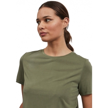 Vila Modala O Neck T-Shirt - Four Leaf Clover Verde