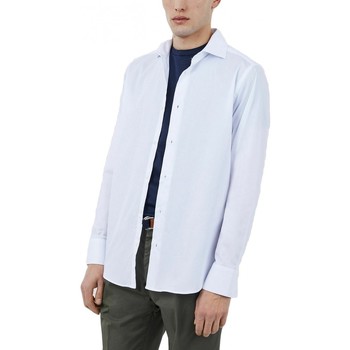 Abbigliamento Uomo T-shirt & Polo Liu Jo Camicia Lino Tencel Collo Regular Bianco Bianco
