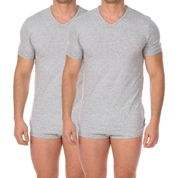 Abbigliamento Uomo T-shirt maniche corte Bikkembergs BKK1UTS02BI-GREY MELANGE Grigio