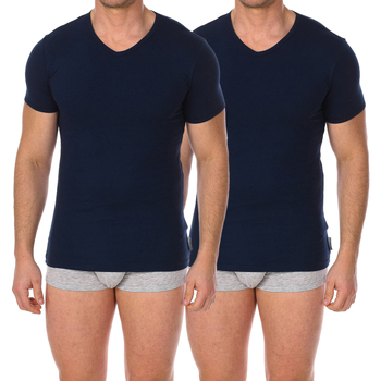 Abbigliamento Uomo T-shirt maniche corte Bikkembergs BKK1UTS02BI-NAVY Blu