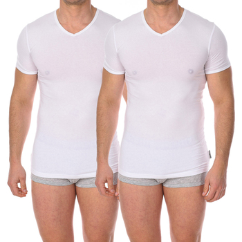 Abbigliamento Uomo T-shirt maniche corte Bikkembergs BKK1UTS02BI-WHITE Bianco