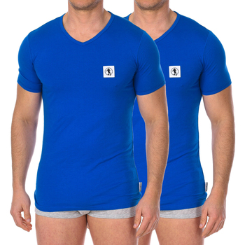 Abbigliamento Uomo T-shirt maniche corte Bikkembergs BKK1UTS08BI-BLUE Blu