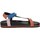 Scarpe Donna Sandali Woz MANA Sandalo Donna 2476-MULTICOLOR RUGGINE- BLU-ROSA Multicolore