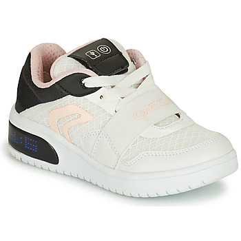 Scarpe Bambino Sneakers basse Geox J XLED G. A - MESH+ECOP BOTT Bianco / Nero