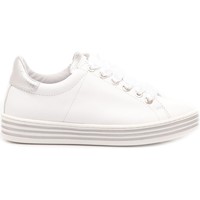 Scarpe Bambina Sneakers Ciao Sneakers Bambina Pelle Bianco-Argento 3732 bianco