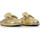 Scarpe Donna Pantofole Janet&Janet Sabot in nappa laminata con morsetto Oro