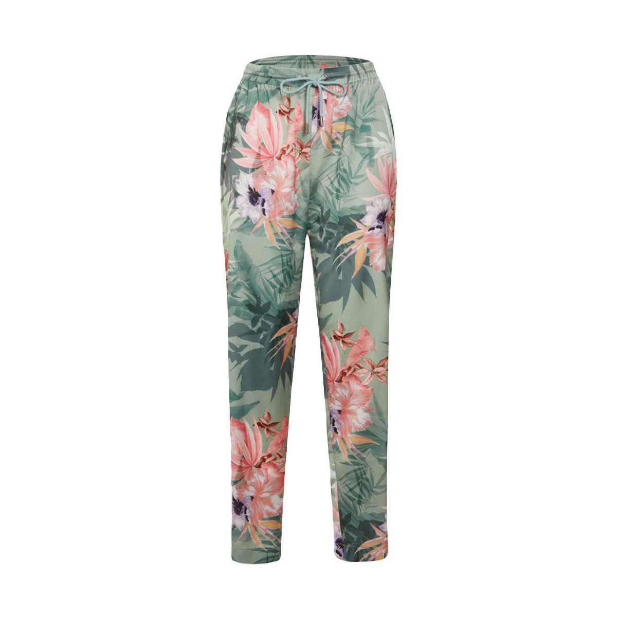 Abbigliamento Donna Pantaloni Guess Flowers Verde
