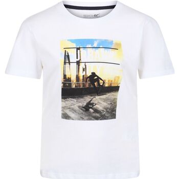 Abbigliamento Unisex bambino T-shirts a maniche lunghe Regatta Bosley V Bianco