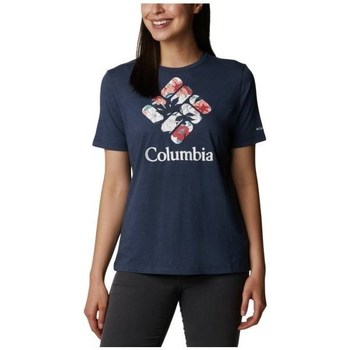 Abbigliamento Donna T-shirt maniche corte Columbia Bluebird Day Relaxed Blu marino