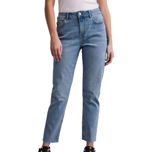 Abbigliamento Donna Jeans dritti Pieces 17114794 Blu