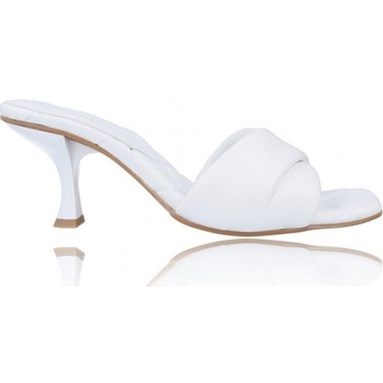 Scarpe Donna Ciabatte Calzados Vesga Zueco Sandalias de Piel para Mujer de Foos Marbella 01 Bianco