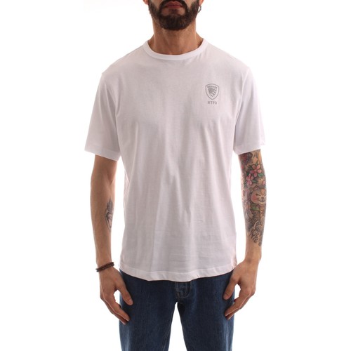 Abbigliamento Uomo T-shirt maniche corte Blauer 22SBLUH02138004547 Bianco