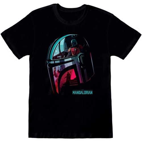 Abbigliamento T-shirts a maniche lunghe Star Wars: The Mandalorian HE791 Nero