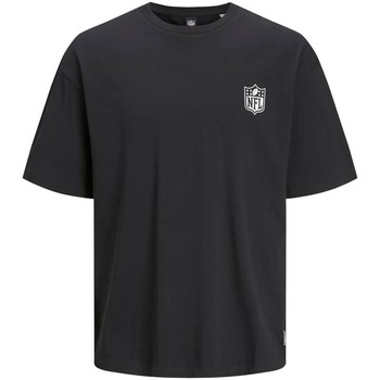 Abbigliamento Bambino T-shirt & Polo Jack & Jones 12207009 LOGOS TEE-BLACK Nero