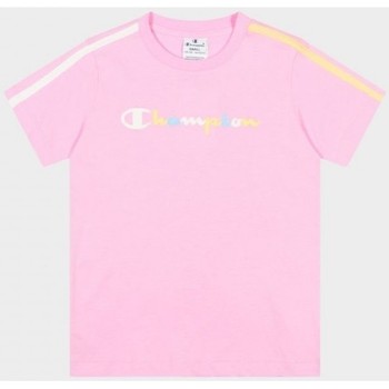 Abbigliamento Bambina T-shirt maniche corte Champion T-shirt  girocollo summer colors (404349) Rosa