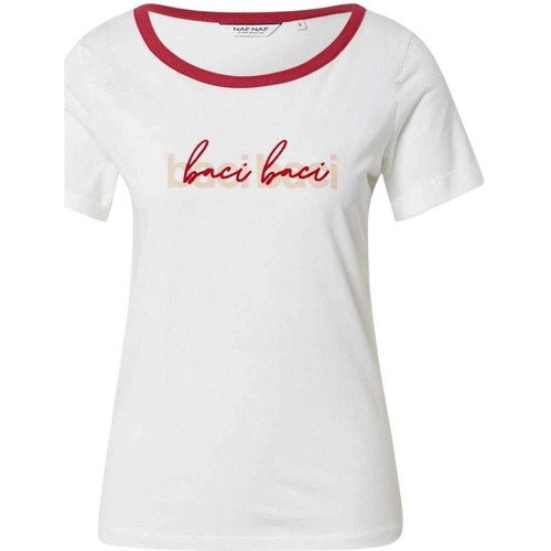 Abbigliamento Donna T-shirt maniche corte Naf Naf  Bianco