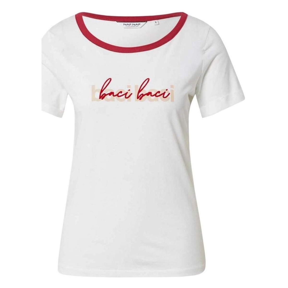 Abbigliamento Donna T-shirt maniche corte Naf Naf  Bianco
