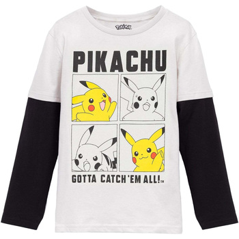 Abbigliamento Bambino T-shirts a maniche lunghe Pokemon  Grigio