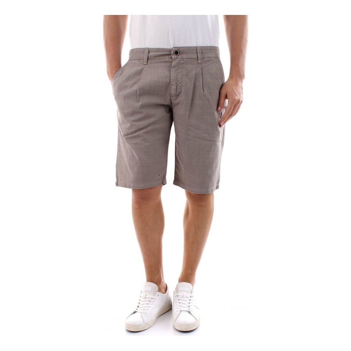 Abbigliamento Uomo Shorts / Bermuda Bomboogie BMCHUM T CVF-07 DOVE BROWN Bianco