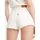 Abbigliamento Donna Shorts / Bermuda Levi's 77879 0080 - RIBCAGE SHORT-WHITE STONEWASH Bianco