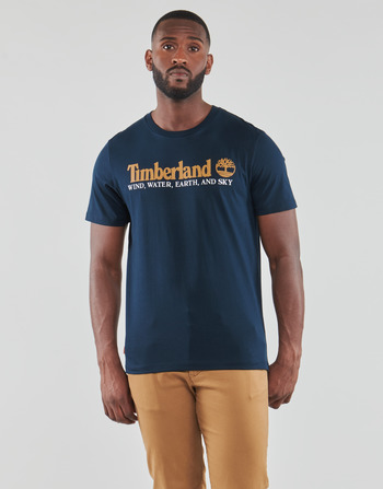 Abbigliamento Uomo T-shirt maniche corte Timberland Wind Water Earth And Sky SS Front Graphic Tee Blu / Marine