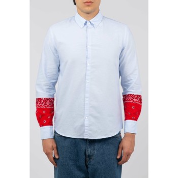 Abbigliamento Uomo Camicie maniche lunghe Front Street 8 CA15 27 Blu