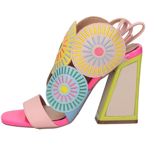 Scarpe Donna Sandali Exé Shoes Exe' DOMINIC-428 Sandalo Donna PINK/YELLOW/CORAL Rosa