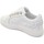 Scarpe Uomo Sneakers basse Malu Shoes Sneakers bassa uomo bianca liscia in vera pelle con ganci argen Bianco