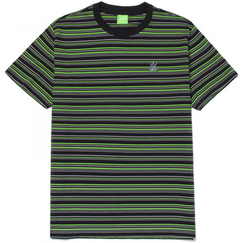 Abbigliamento Uomo T-shirt & Polo Huf T-shirt crown stripe ss knit top Nero