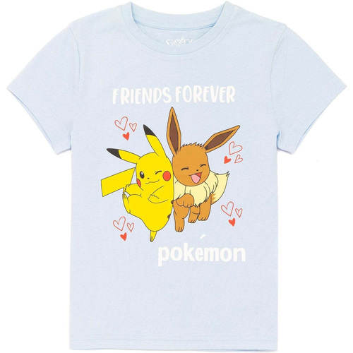 Abbigliamento Bambina T-shirts a maniche lunghe Pokemon NS6696 Multicolore
