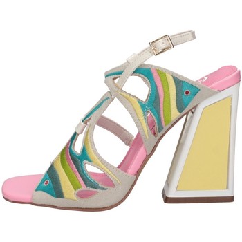 Scarpe Donna Sandali Exé Shoes Exe' DOMIINIC 522 Sandalo Donna GHIACCIO/PINK/GIALLO Multicolore